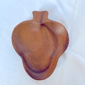 Vintage, Cute Fruit Shaped Wooden dish